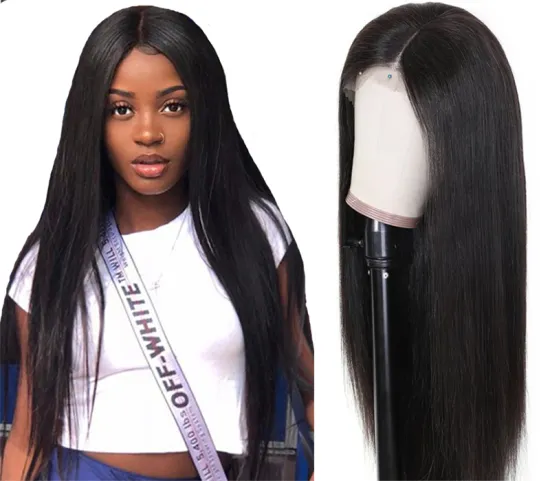 13x4 Lace Front wigs 26 inches Transparent  Bone Straight Lace Front Remy HD Lace Frontal Wig Human Hair Wigs for black woman