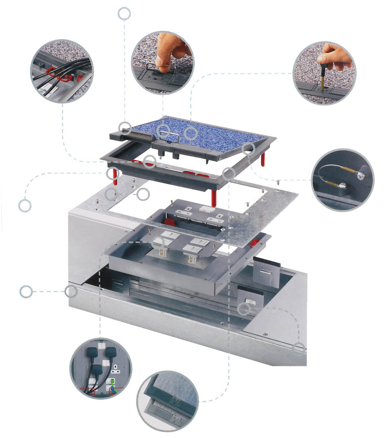 Raised Access Floor Boxe