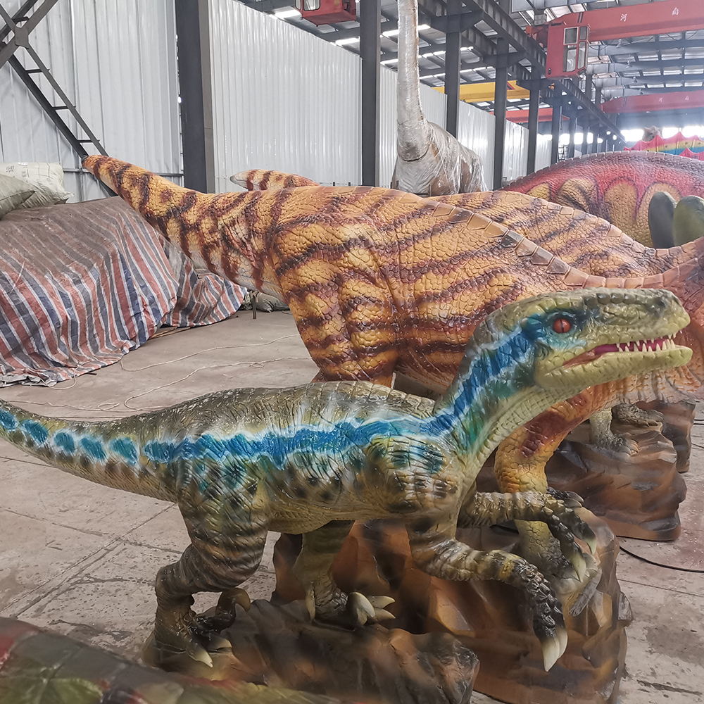 animatronic velociraptor blue