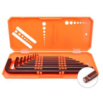 Multifunctional S2 Long L Type Ball Head Allen Wrench Set with All Sizes