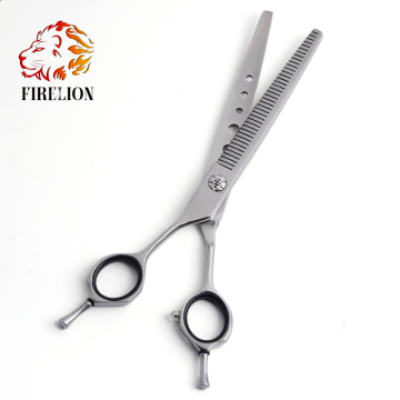 2022 Firelion 6.5 Inch Pet Thinning Scissors - 50% Thinning Rate for Professional Dog Grooming (Left Hand)