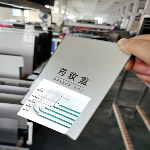 Vidro temperado branco para caixa de maquiagem