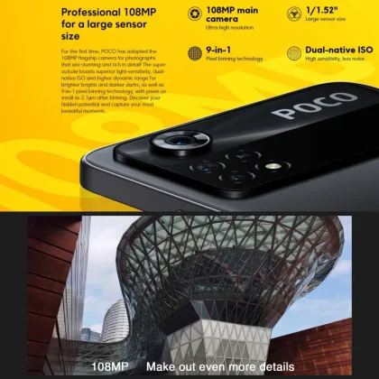 Global Version Poco X4 Pro 5G NFC 6/128GB 64MP Camera 5160mAh Smartphone with Google Play
