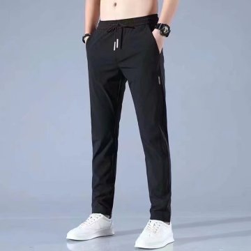 Men's Trendy High Quality Custom Logo Sports Straight Leg Pants OEM