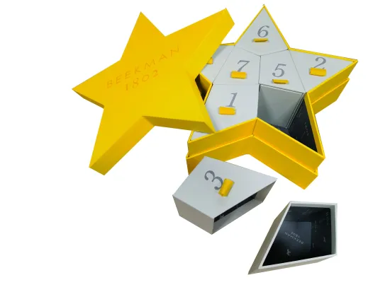 Creative Star shape paper gift box for tea