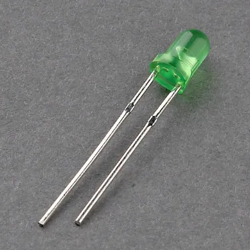3mm round green diffused led diode