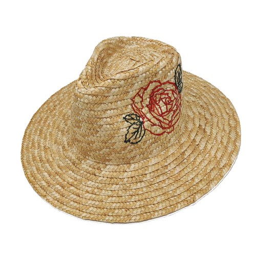 WheatStraw Hat Summer Sun Protection Jazz Hat