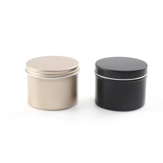 120ml Aluminum tin can round empty metal jar