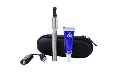 900mah 1.8ohm Sliver Healthy E Cigs / Ecig With E-solid 1.2ml