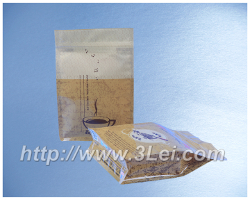 Quad Seal bags flat bottom bag coffee bean packaging Bags