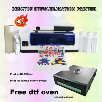 Zunsunjet Digital DTF -Drucker A3 Deskofenwalze und Papier Mini -DTF -Drucker