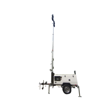 telescopic light tower led trailer