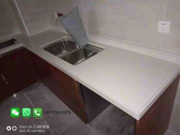 Foshan marble vanity tops for washroom design and bathroom designs customized  