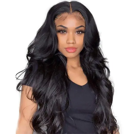 SPARK Brazilian Human Hair Lace Front Wig,Straight Virgin Hair Lace Wig For Black Women, Pre-Pluck Lace Wig With Baby Hair