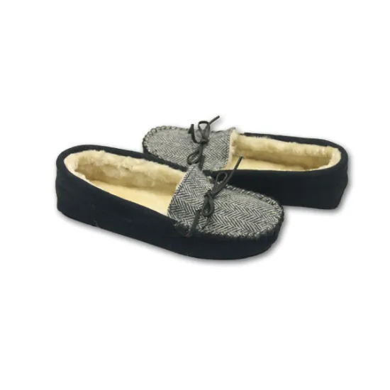 Design Mens Faux Suede Moccasins cotton bedroom Slippers