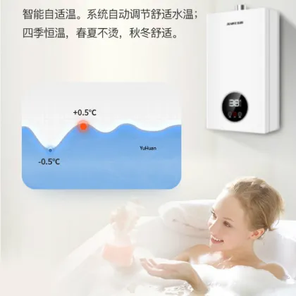 Household Water Heater Strong Exhaust Gas Water Heater Natural Gas Intelligent Constant Gas Liquefied 12 L Water Heater