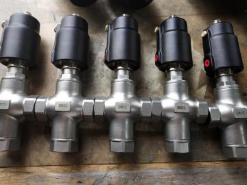 PA PNEUMATIC 3 way thread Angle seat valve