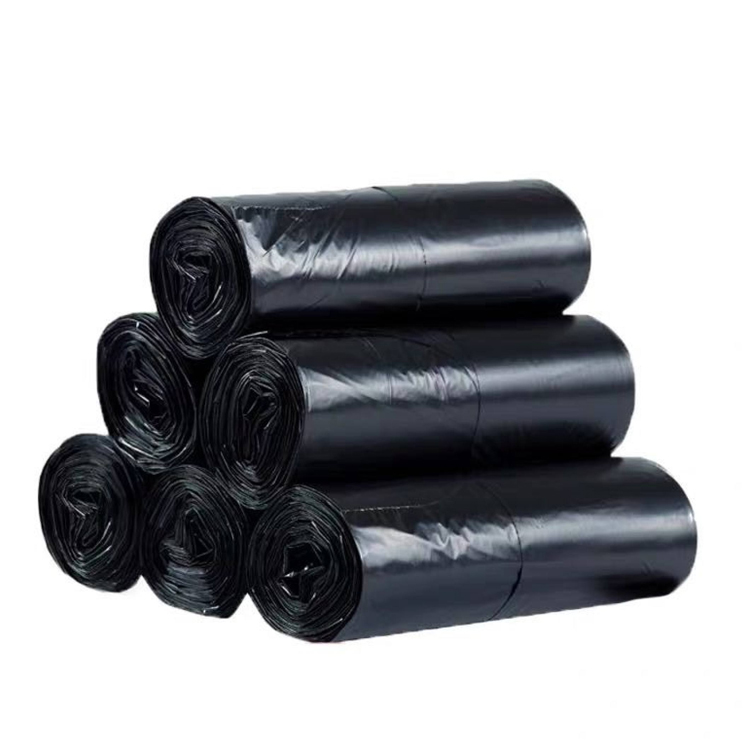 Rollo de bolsas de basura negras de gran tamano 80L