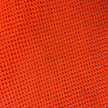 Fluorescent Red 100% Polyester Mesh High Visibility Safety Jacket