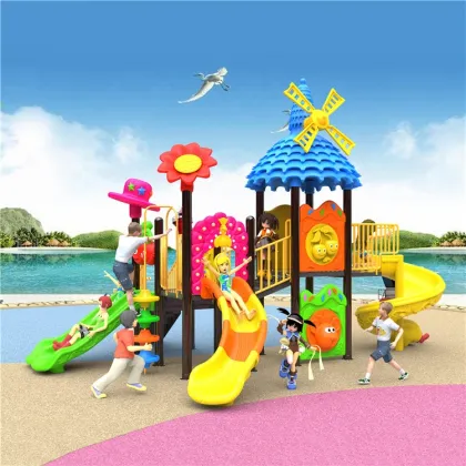 Affordable Outdoor Slide Equipment and Plastic Playground Structures for Kids