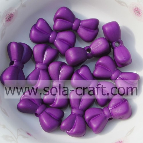 Matte Loose Plastic Beads Fashion Acrylic Solid Jewelry Butterfly Beads