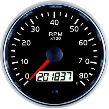 Universal Car Electronic Adjustable Tachometer 12V 24V 85mm 8000 RPM