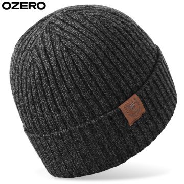 OZERO High-Performance Polyester Windproof Beanie for Snowy Woodland Runs