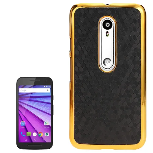 Leather Coated Back Case For Moto G3 mobile phone, Factory Price for Moto G3 Back Cover