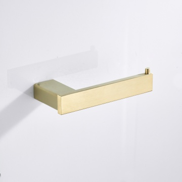 Wall-Mounted Brushed Gold Tissue Roll Kitchen Paper Towel Holder