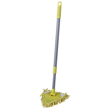 Extendable 360-Degree Rotatable Chenille Triangle Mop: Versatile Cleaning Tool for Multiple Surfaces