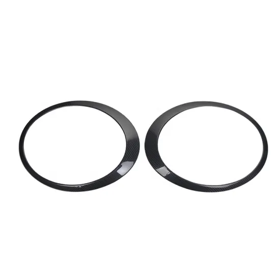 Carbon Fiber Front Headlamp Frame & Rear Light Cover for Mini Cooper R56 2005-2012