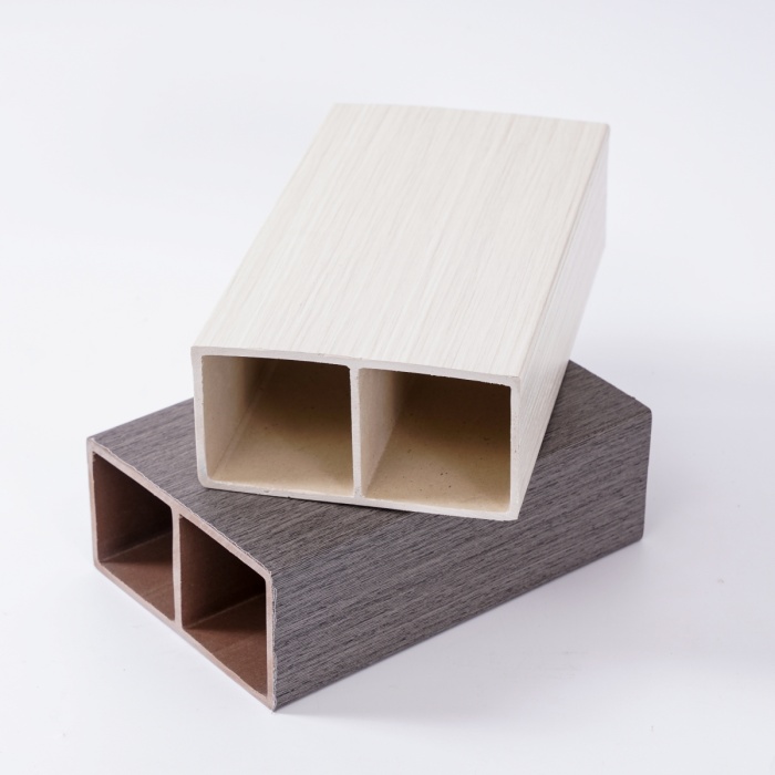 WPC Wall Panel Fluted Wall Clading Rintangan Saiz disesuaikan dengan Integrasi Lancar Tanpa Lancar Modern Rustic