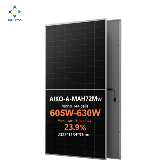 Premium Aiko Solar Comet 2N Solar Panels: 605W to 630W N-Type ABC Solar Panels with Excellent Appearance