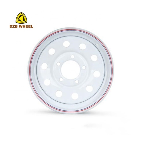 Roda treler 5-114.3 8spoke Steel rims Putih