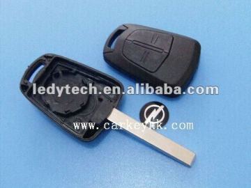 Top quality Opel 2 button remote key shell key blank with battery holder