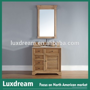 classcial wooden cabinet single sink bathroom vanity