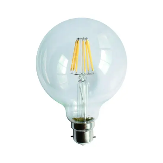 LED Filament Lamp G95 8W B22