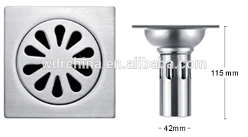 Made in China rectangular stainless steel floor drain