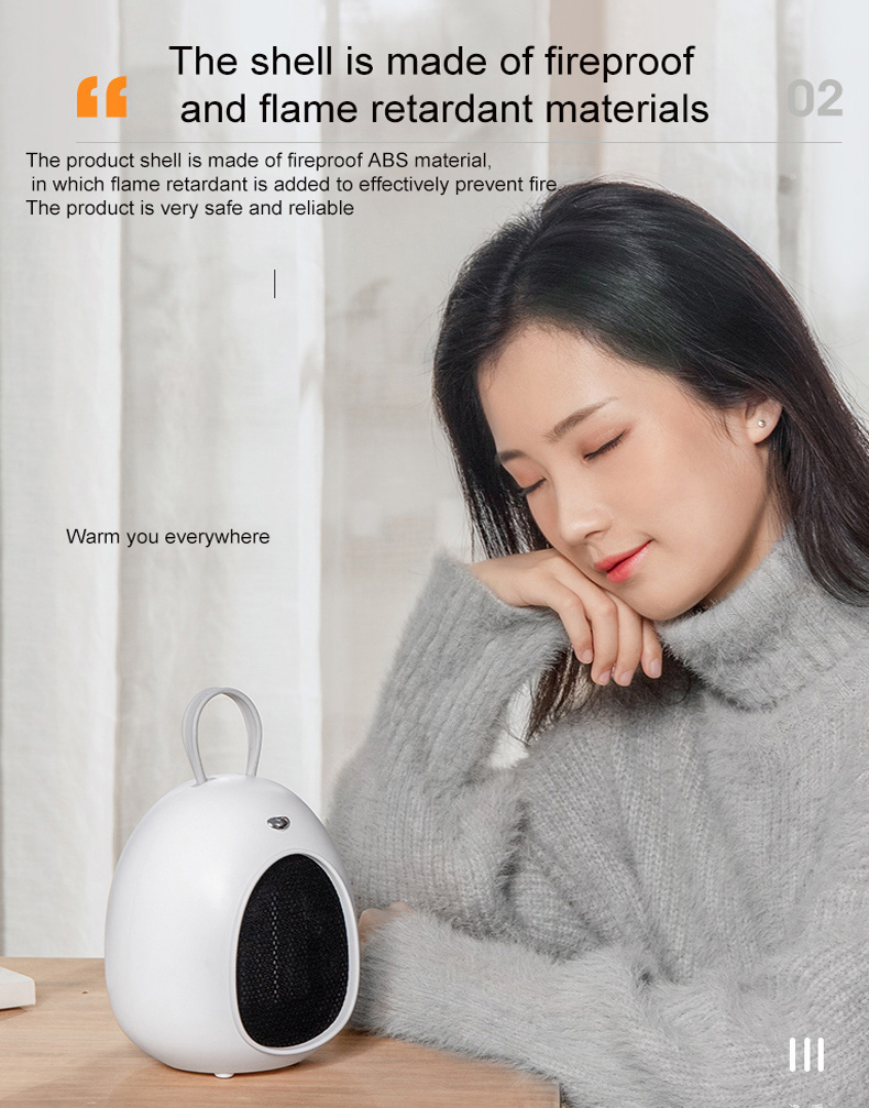 Electric office mini fan heater