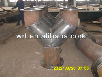 T-cock/tee made of steel pipes in China