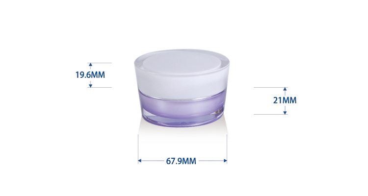 15 g Taper Shape Cosmetic Acrylic Jar 