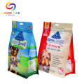Bolso plástico de la cremallera impermeable del embalaje del alimento para mascotas reutilizable
