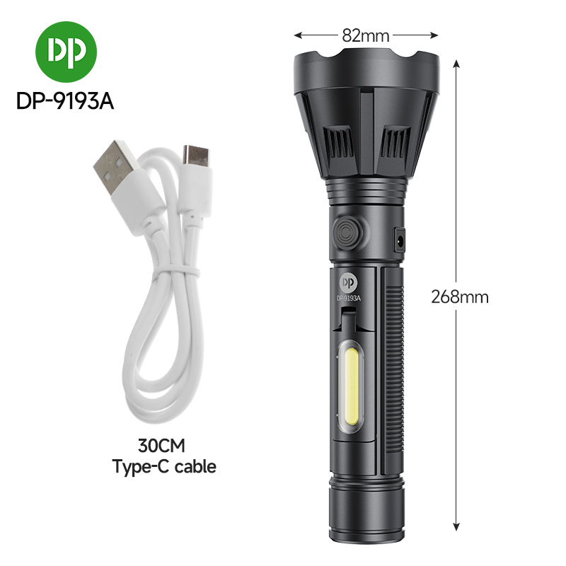 Wide Range High Power LED Tactical Flashlight Torch