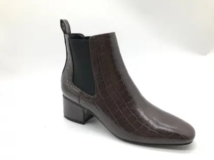 Ladies Elastic Panel Slip Ankle Chelsea Boots