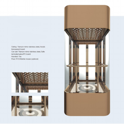 Square Glass Elevator Car