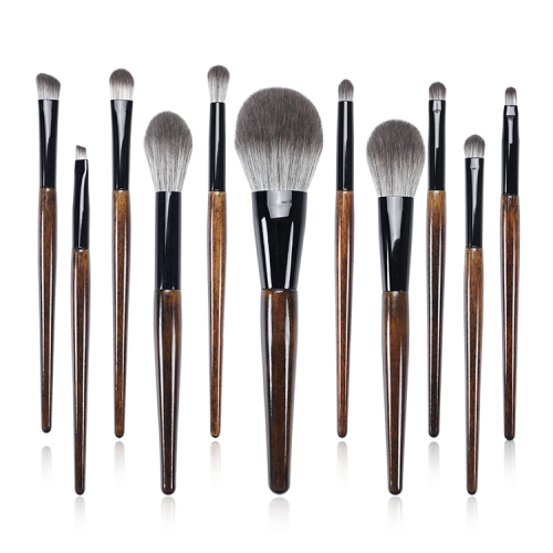 Merrynice 12Pcs wooden makeup brush set high quality