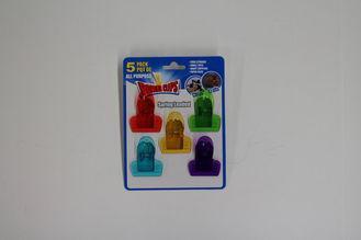 Power 5pk Spring Plastic Bag Clips , Snack Bag Clips For Ki