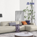 Graues Stoffsofa für modernes Wohnzimmer