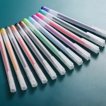 MUJI Style 0.5mm Gel Pens - 12 Colors Markers for School and Office