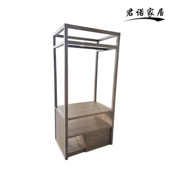 Multifunctional Minimalist Solid‑Wood Open Coat Rack
